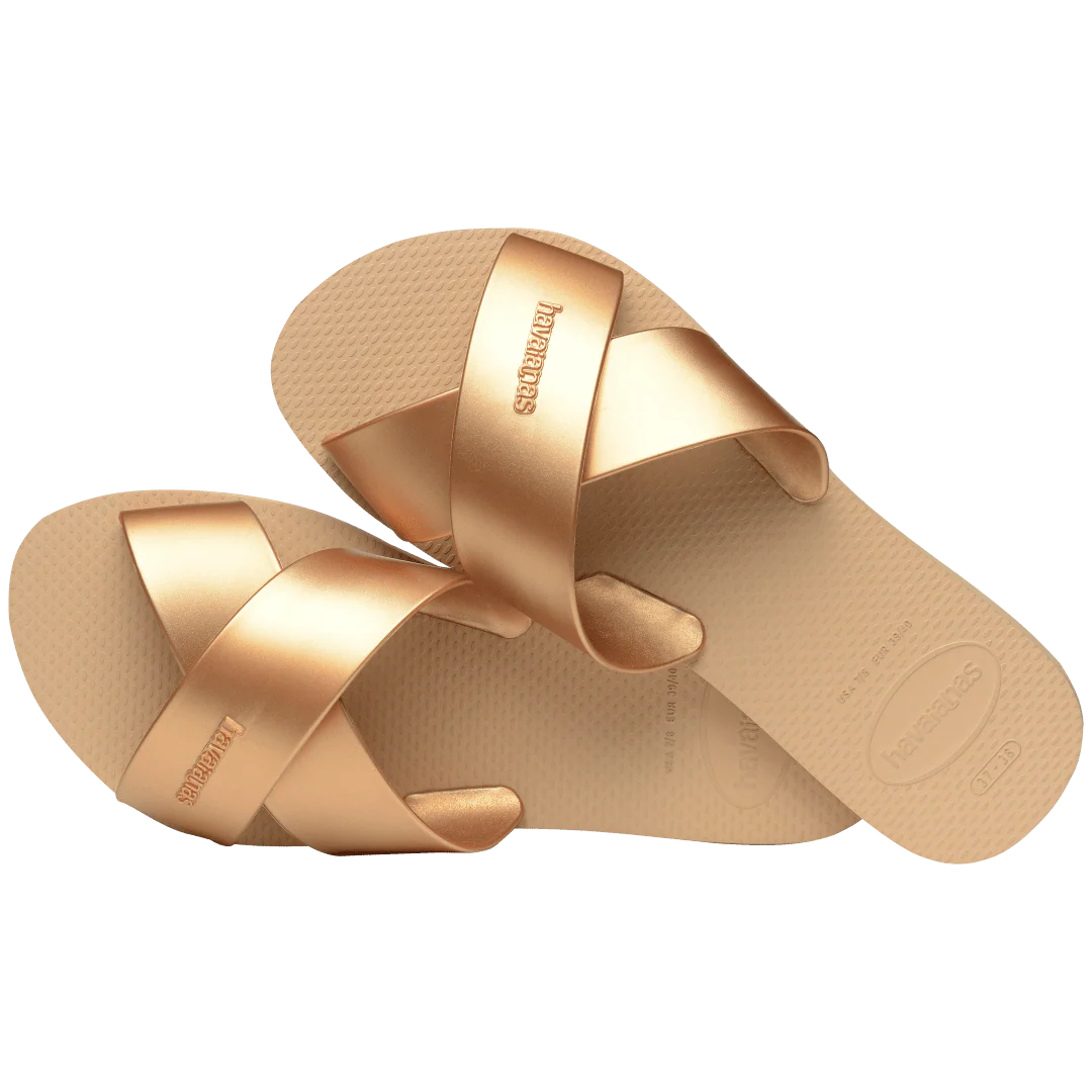 Women's Aqua Metallic Sandals - Havaianas